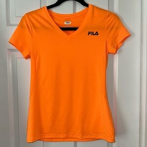 Fila Girls Bright Orange Short Sleeve Tee